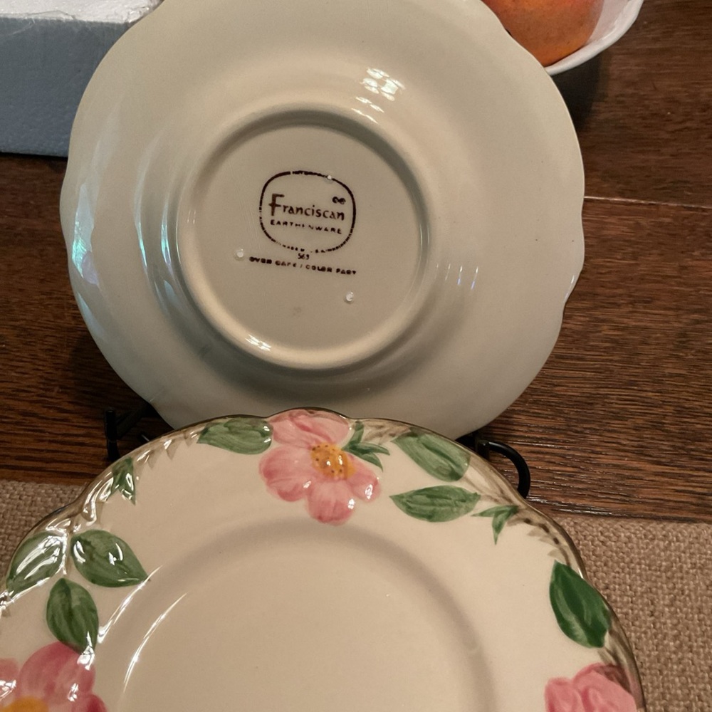 Franciscan Ware Desert Rose, Dessert plates, small, 6 plates - Picture 2 of 2